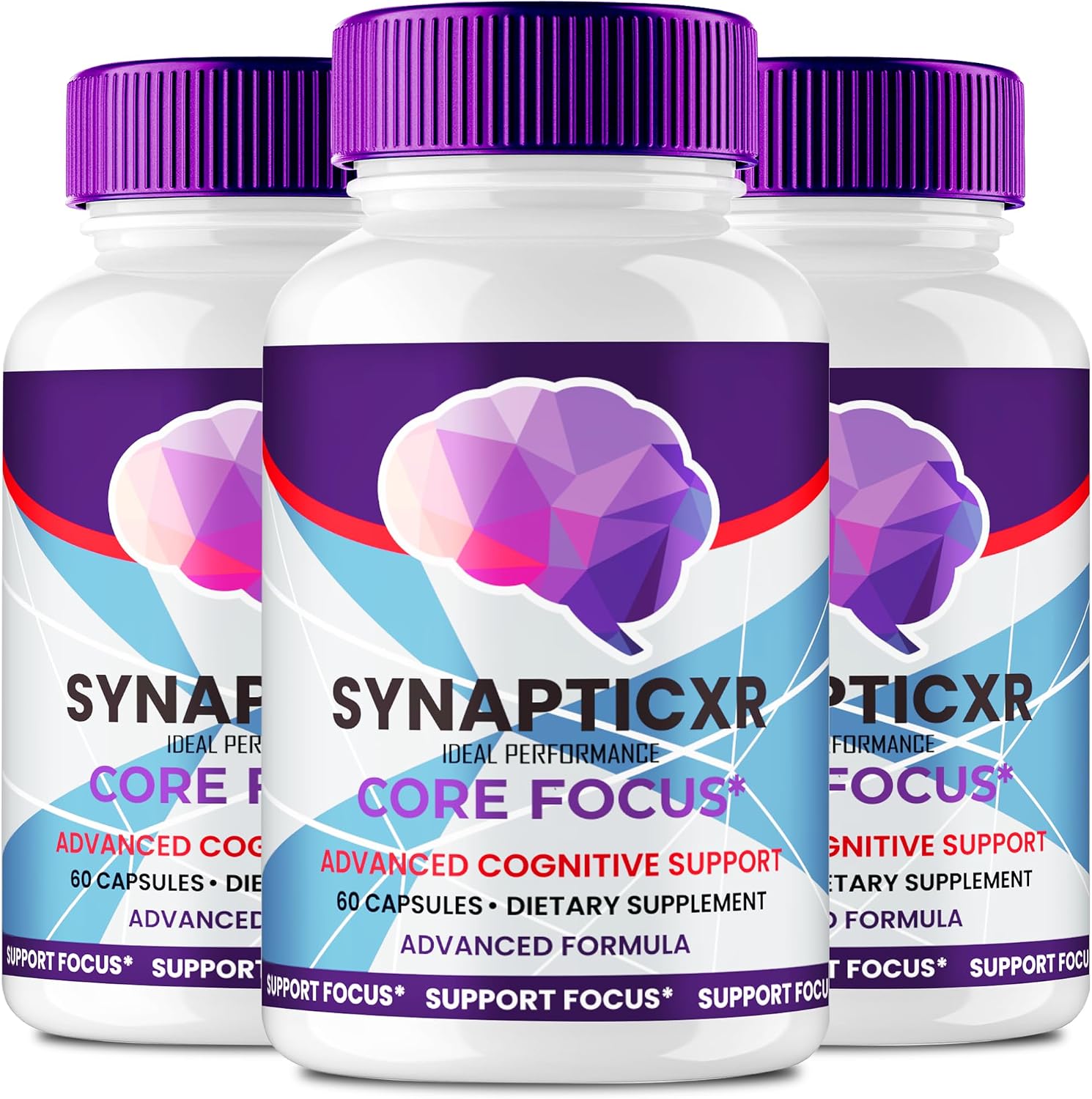 Synaptic XR Cápsulas - Suplemento para la Salud Nerviosa, Fórmula Avanzada de Máxima Potencia (3 Envases)