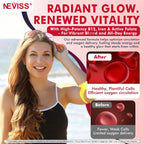 NEVISS Gominolas de Vitamina B12 Metilada 5000mcg con L-Metilfolato, Hierro, B6 y D3 - 2 Envases