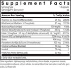 MethylPro B Complex + L-Methylfolate 10 mg - Complejo B Metilado para Energía y Estrés - 30 Cápsulas