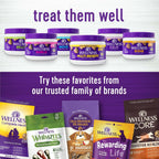 Wellness Masticables Blandos Sabor a Mantequilla de Cacahuete y Manzana Suplementos Multibeneficio para Perros, 45 Unidades