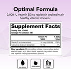 Theralogix Thera-D 2000 - 2000 IU (50 mcg) Vitamina D3 - 180 Comprimidos