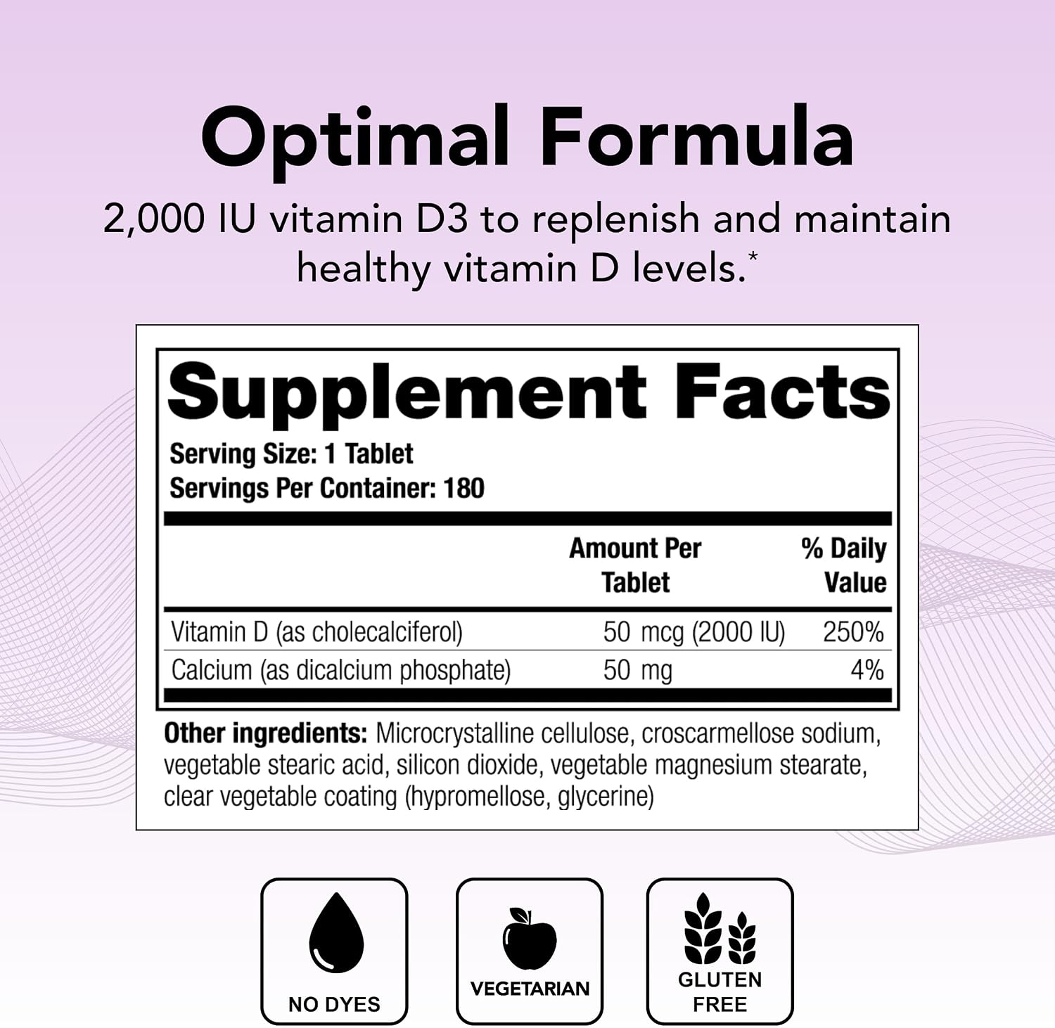 Theralogix Thera-D 2000 - 2000 IU (50 mcg) Vitamina D3 - 180 Comprimidos