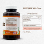 Secrets of the Tribe Butcher's Broom 120 Cápsulas, 1000 mg - Raíz de Ruscus aculeatus