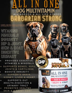 Barbarian Boerboels Multivitamínico Todo en Uno para Perros – Articulaciones, Piel y Pelaje, 170 Comprimidos