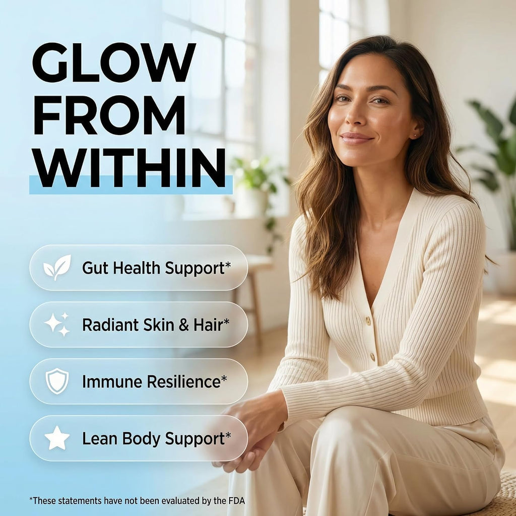 Calostro Bovino en Polvo + Colágeno con L-Glutamina, Vitaminas D, K2, C y Probióticos | Clean Nutra