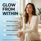 Calostro Bovino en Polvo + Colágeno con L-Glutamina, Vitaminas D, K2, C y Probióticos | Clean Nutra