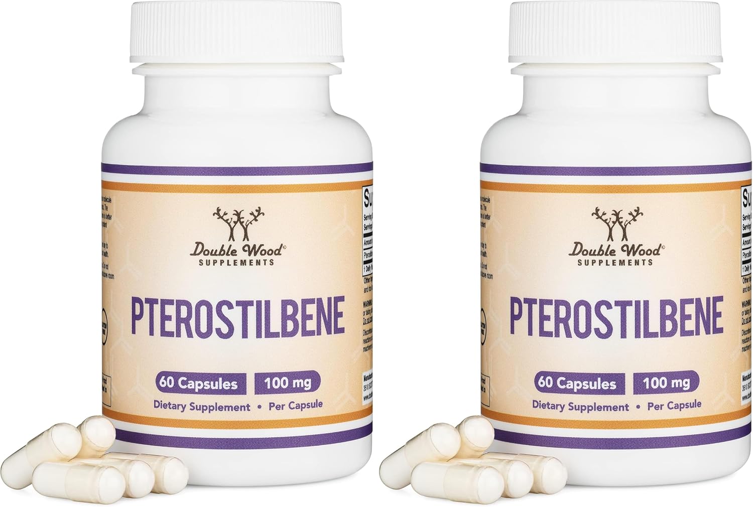 Pterostilbeno 100 mg, 60 Cápsulas - Complemento Alimenticio Antioxidante