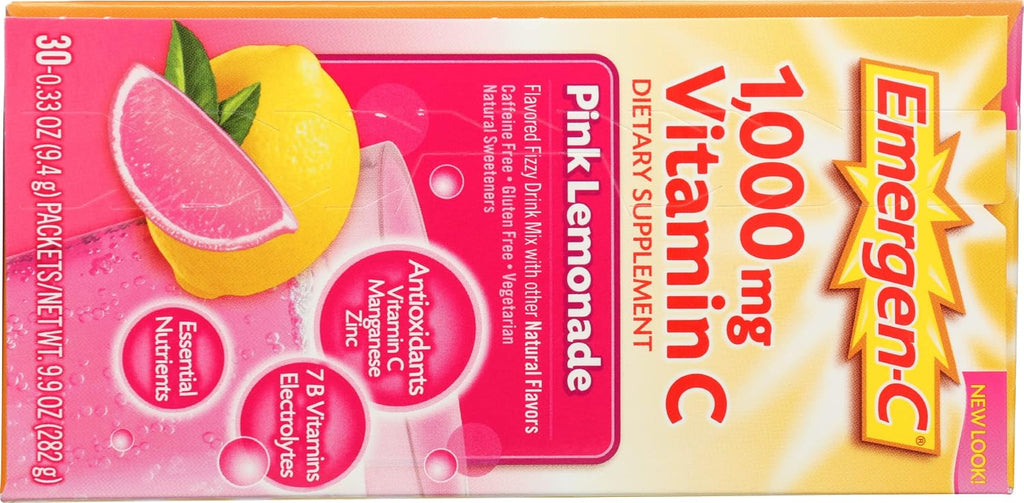 ALACER Emergen C Caja Rosa, 30 sobres