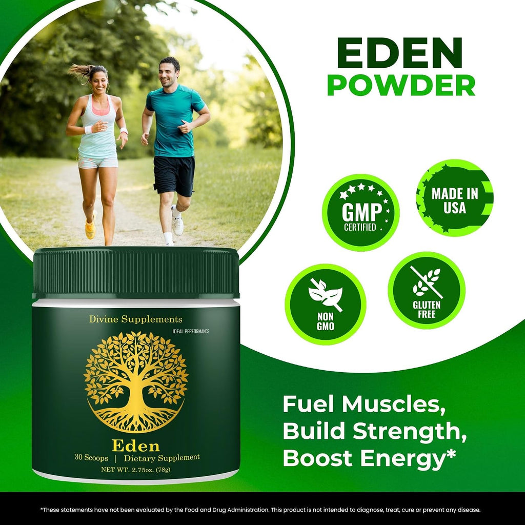 Eden Powder - Suplemento Energético Natural de Máxima Potencia - Pack de 5