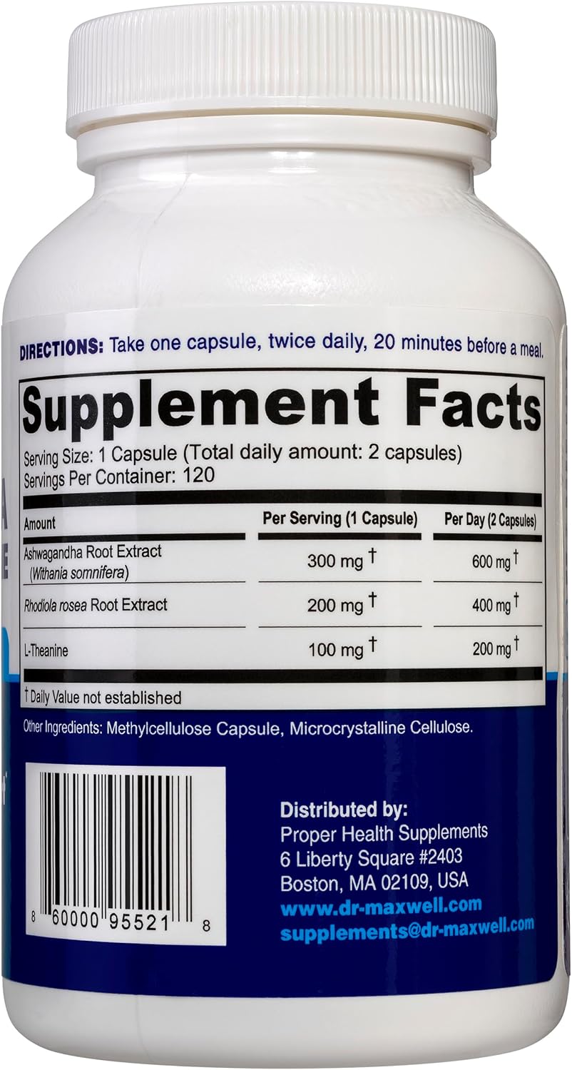 Dr. Maxwell Cortisol Manager - 120 Cápsulas