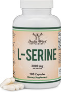 L-Serine 2,000 mg por ración - 180 cápsulas - Double Wood Supplements