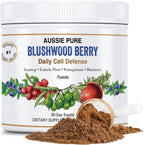 Blushwood Berry Daily Cell Defense - Polvo de apoyo inmunológico y celular con Soursop, Kakadu Plum, Granada y Arándano - 180g