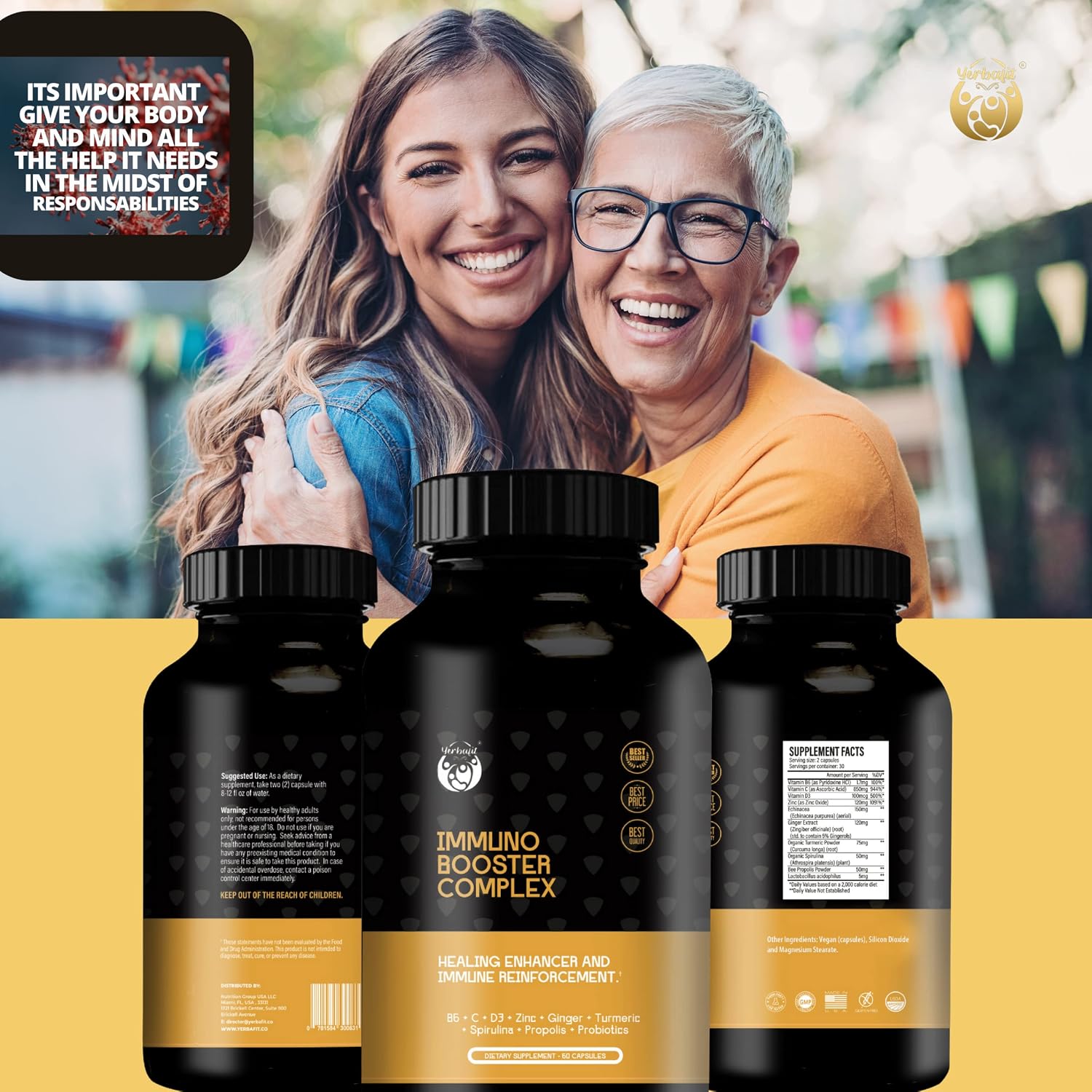 Yerbafit Defense Support 10-en-1 - 60 Cápsulas