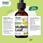 Forever Puppy Mullein Tincture for Dogs - Apoyo Respiratorio Natural - Extracto de Gordolobo para Pulmones - Sin Azúcar ni Alcohol - 60 ml
