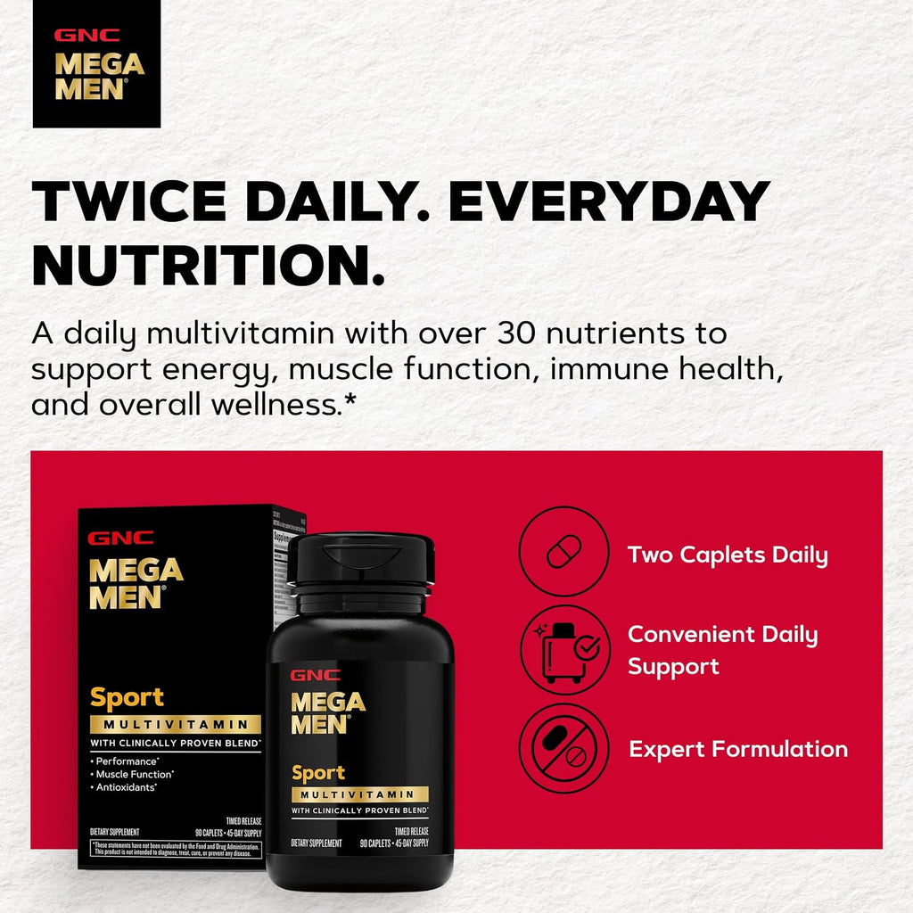GNC Mega Men Sport Multivitamin para Hombres