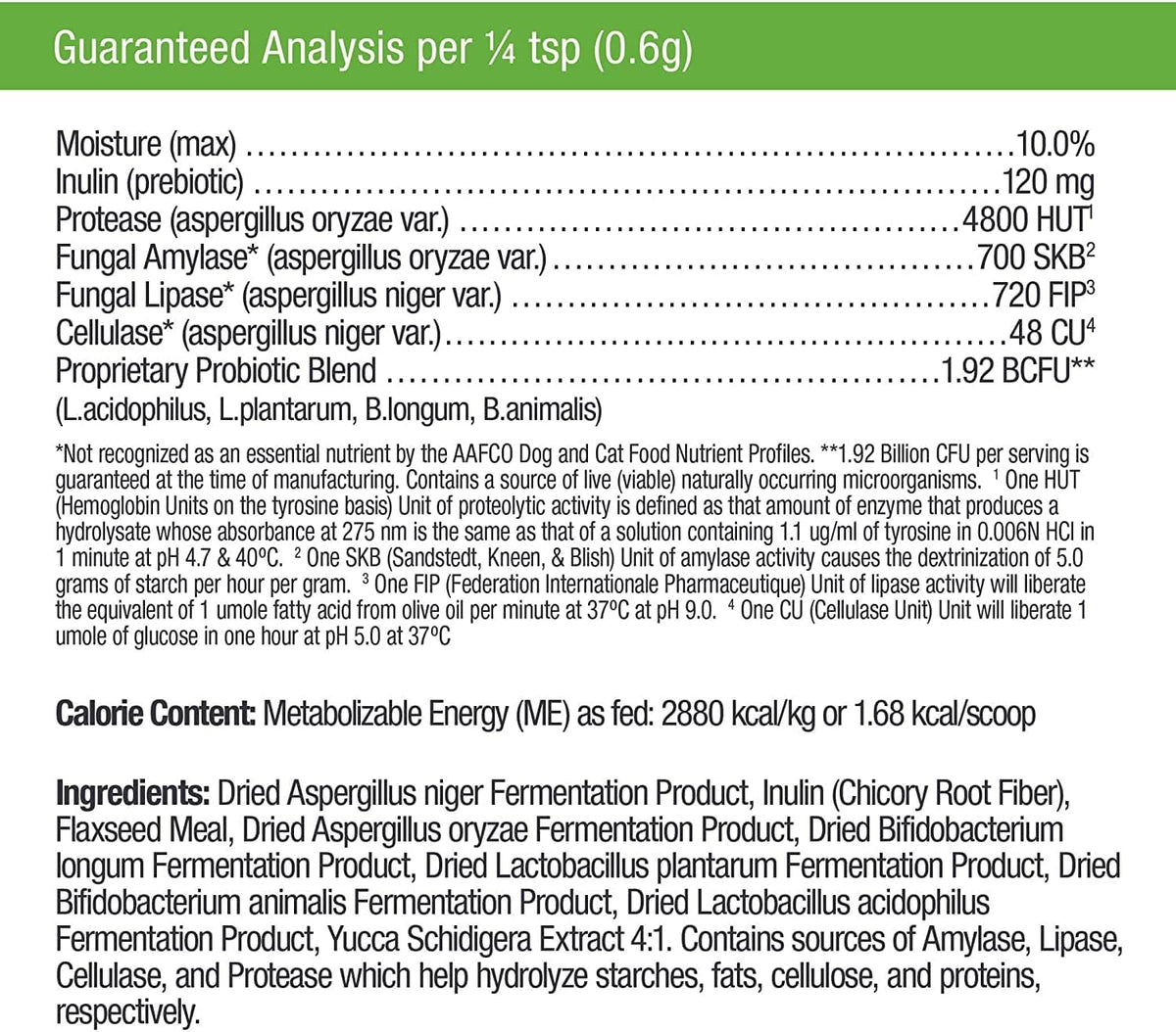 Only Natural Pet Complete Gut Health Complex - Probióticos y Enzimas Digestivas para Perros y Gatos - 100 gramos en polvo – Image 6