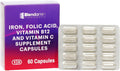 Blendamin Hierro Gluconato Ferroso con Vitaminas B12, Ácido Fólico y Vitamina C - 60 Cápsulas