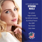 Hair Skin and Nails - Suplemento de Biotina y Vitaminas para Piel, Cabello y Uñas, 60 Cápsulas