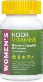 Noor Vitamins Multivitamínico para Mujeres Halal y Vegano | 60 Cápsulas (2 Meses)