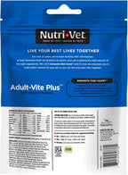Nutri-Vet Adult-Vite Plus Multivitamínico para Perros, Snacks Blandos, 70 Unidades