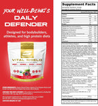 Vital Shield Superfood Greens - Mezcla Orgánica con Champiñones y Cereza Ácida - Muy Berry (30 porciones)