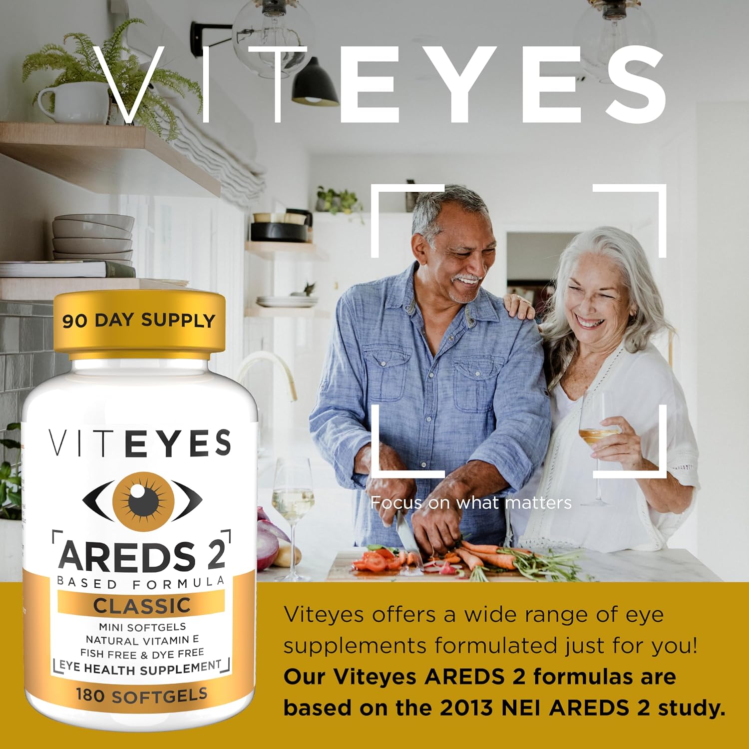 Viteyes AREDS 2 Classic Fórmula para la Salud Macular Cápsulas Blandas - 180 Cápsulas blandas