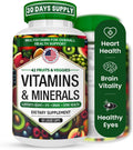 AAMATEC LIFE Multivitamínico con Zinc y Mezcla de 42 Frutas y Verduras - 60 Cápsulas