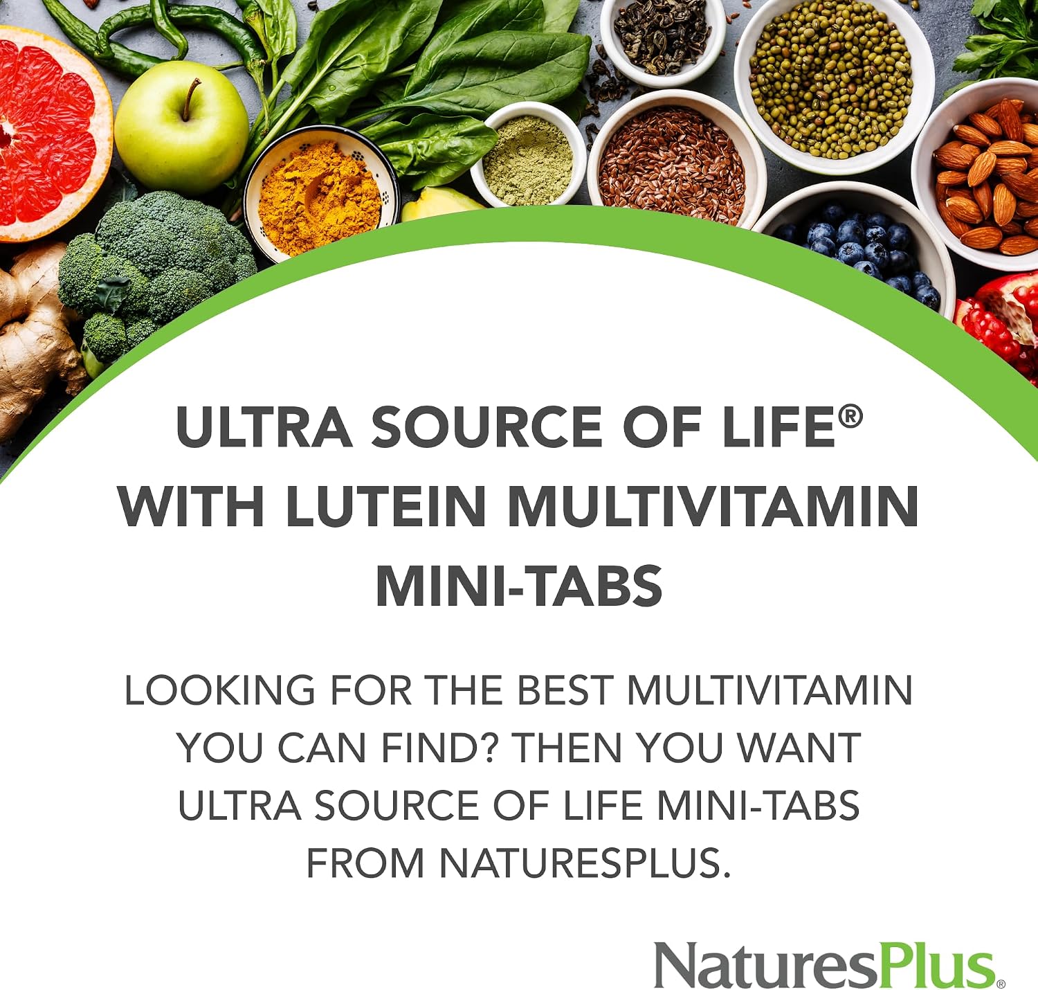 NaturesPlus Ultra Source of Life Multivitamin - 180 Mini-Tablets