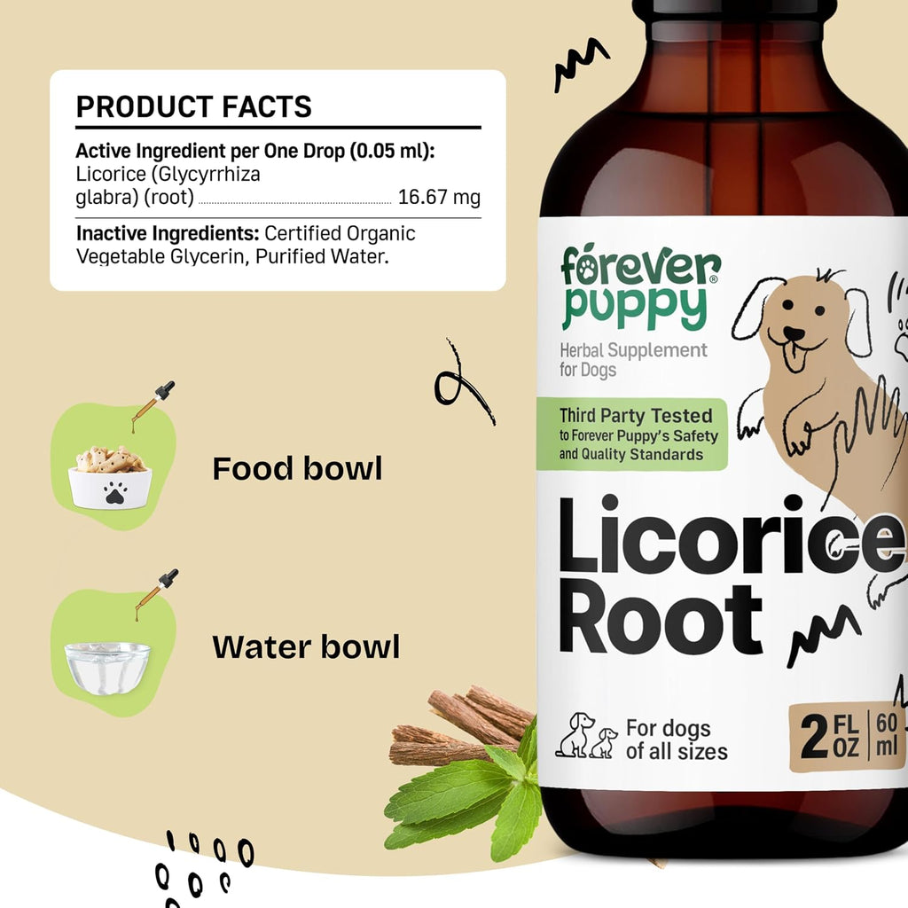 Forever Puppy Tintura de Raíz de Regaliz para Perros - 60 ml
