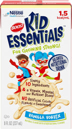 Boost Kid Essentials 1.5 Bebida Nutricional Equilibrada para Niños, Sabor Vainilla, 8 fl oz (Pack de 12)
