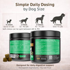 Deluxe Naturals Probiotic Soft Chews for Dogs – 360 masticables (4 x 90ct) – Apoyo Digestivo e Inmunitario con 9 Probióticos, 8 Enzimas, 2 Prebióticos y 5 Nutrientes Esenciales – Sabor a Pollo
