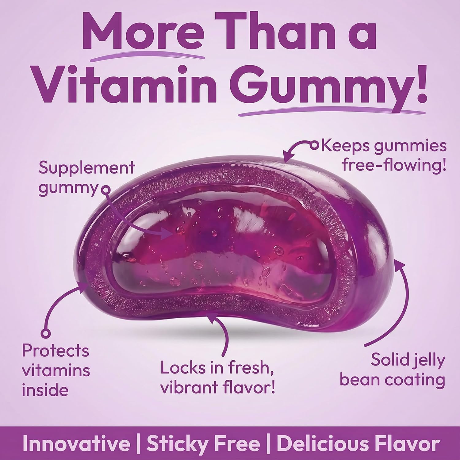 Human Beanz Gominolas Multivitamínicas con Zinc, 120 Gominolas Sabor Berry Blast
