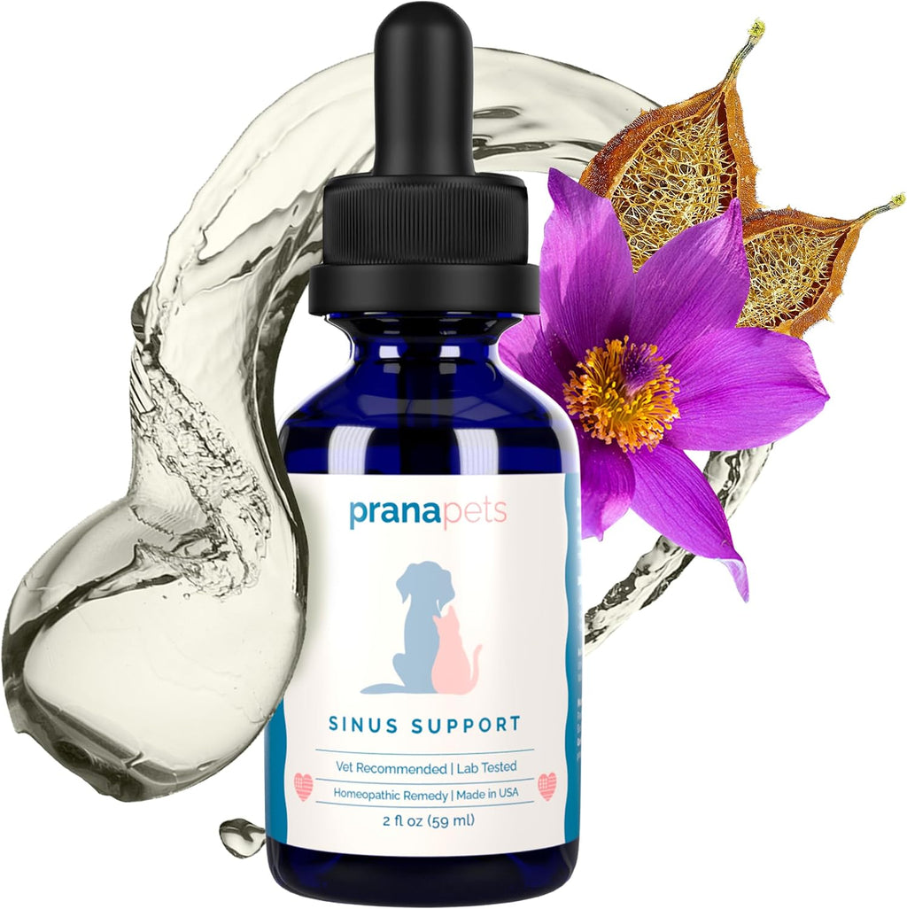 PranaPets Sinus Support – Suplemento Líquido para Perros y Gatos | Alivio Natural de la Congestión