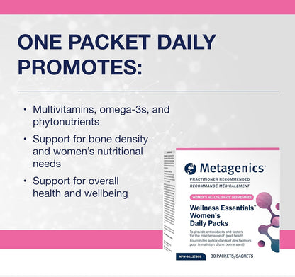 Metagenics Wellness Essentials Women’s - Sobres Diarios - Multivitamínico, Omega-3 y Antioxidantes - No-GMO, Sin Gluten (30 – Image 2