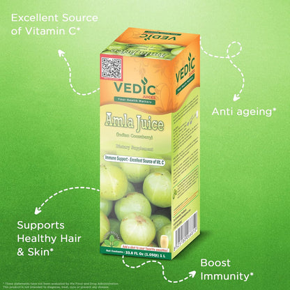 Zumo de Amla (Grosella India) - Bebida Herbal, Fuente Natural de Vitamina C - 1 Litro – Image 3