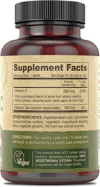 DEVA Vegan Vitamins - Vitamina C Vegana Multifuente - 90 Comprimidos