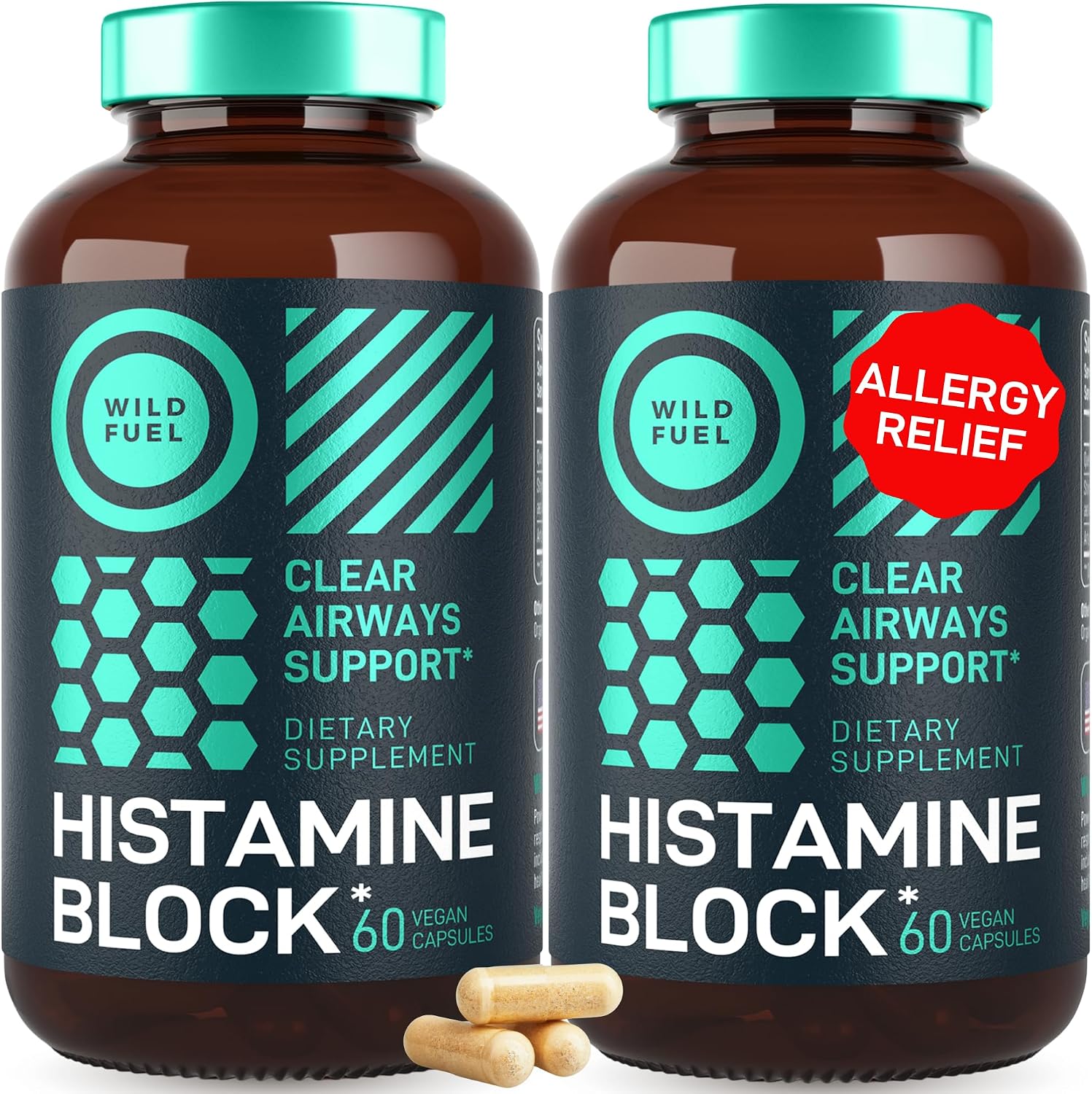 Histamine Block 10:1 Flavonoids de WILD FUEL - Quercetina, Ortiga y Artemisia - 60 Cápsulas