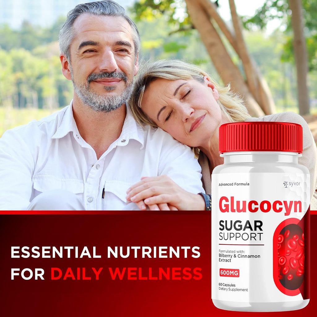(2 Pack) Glucocyn Cápsulas, Suplemento de Glucógeno con Ingredientes Naturales - 120 Cápsulas