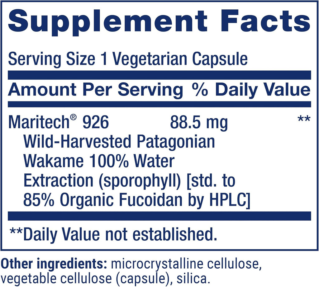 Life Extension Optimized Fucoidan con Maritech® 926, 60 Cápsulas