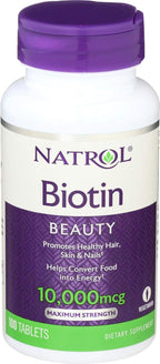 Natrol Biotina 10.000 mcg 100 Comprimidos