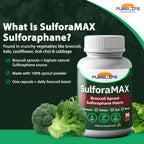 SulforaMAX (30 Cápsulas) - Sulforafano de Brócoli - Apoyo Inmunitario y Celular - Vegano, No OGM