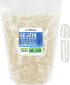 XPRS Nutra Cápsulas Vacías Tamaño 0 - 5000 uds Gelatina Bovina Transparente