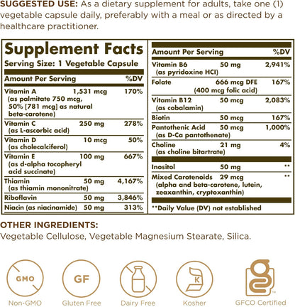 Solgar Vitaminas Sólo Cápsulas Vegetales 90 Unidades – Image 2