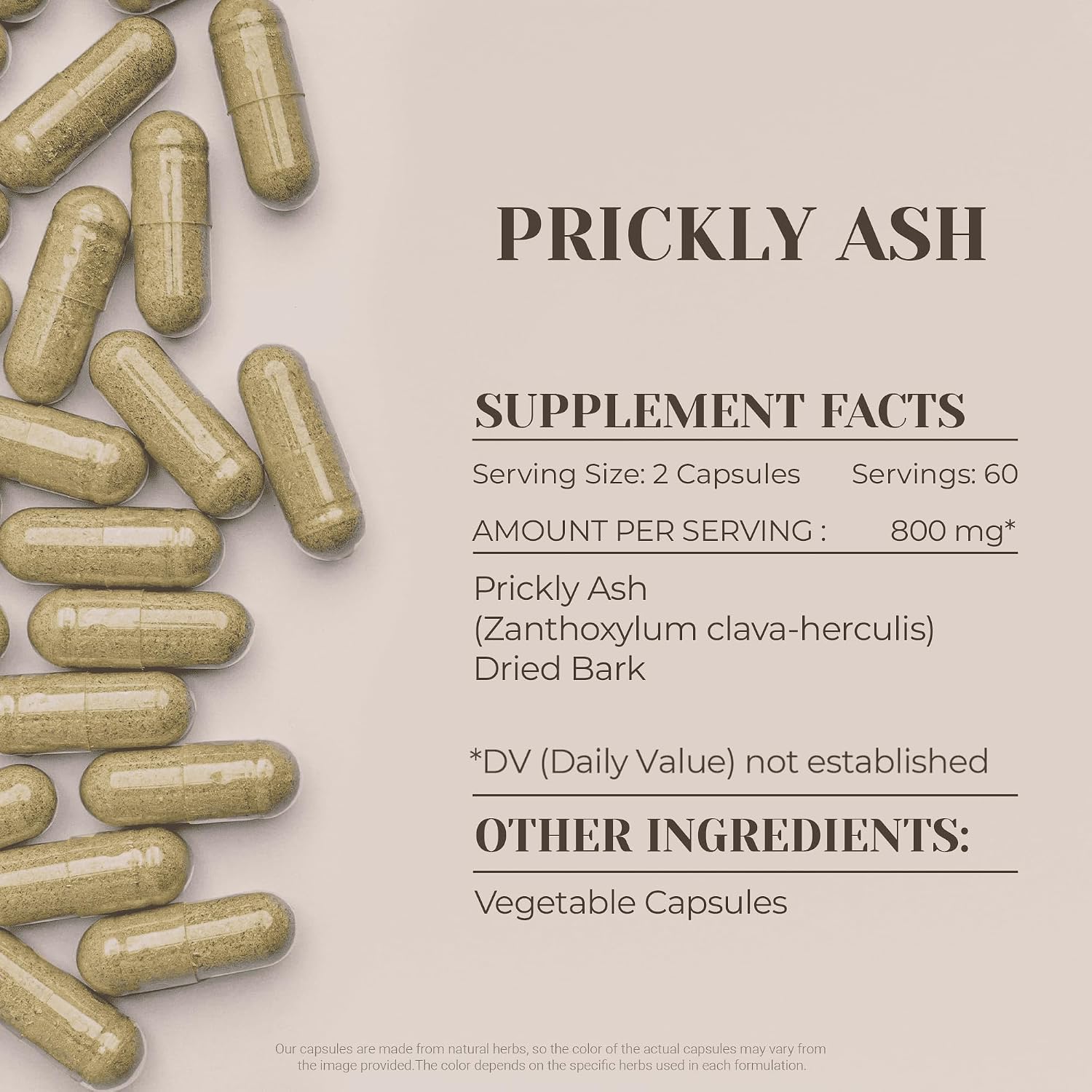 Garden Organics Prickly Ash 120 Cápsulas