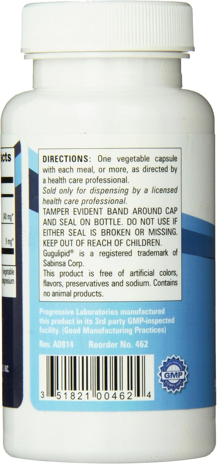 Progressive Labs Gugulipid Suplemento, 90 Cápsulas