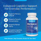 Provasil Máxima Potencia - Suplemento Cerebral para Memoria y Concentración - 60 Comprimidos