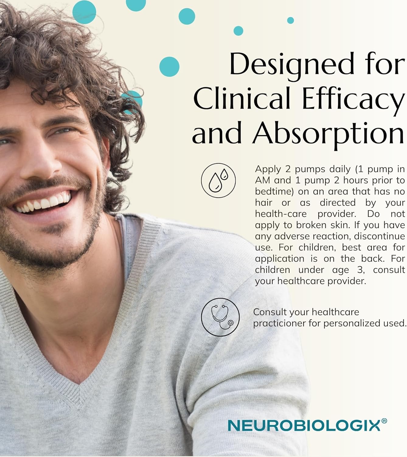Neurobiologix Methylation Pro Crema Tópica para Hombres y Mujeres, Complejo de Vitaminas B Bioactivas con Metilfolato, B6, B12, D3 y K1, favorece la Energía Celular, Metilación y Salud del Sistema Nervioso, 60 ml (120 dosis)