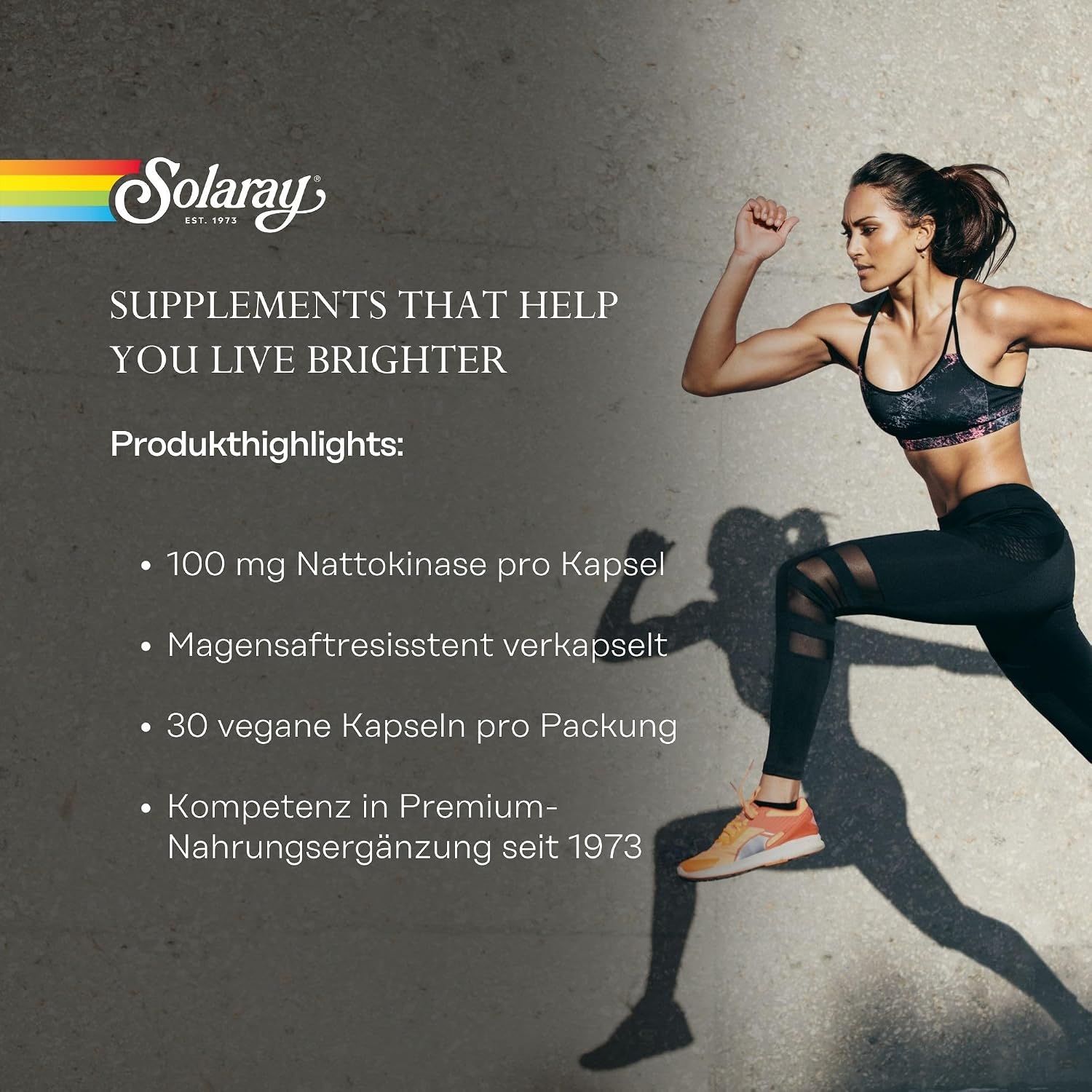 Solaray Nattokinasa 100 mg - 30 Cápsulas