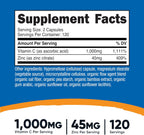 Nutricost Vitamina C con Zinc, 240 Cápsulas (Paquete de 3)
