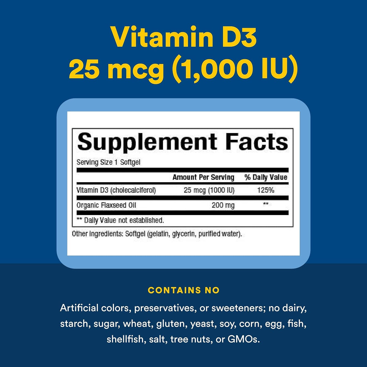 Natural Factors Vitamina D3 1000 IU (25 mcg) – Contribuye al funcionamiento normal de los músculos. – Image 4